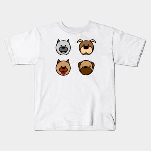 Big Face Costume Dogs Kids T-Shirt